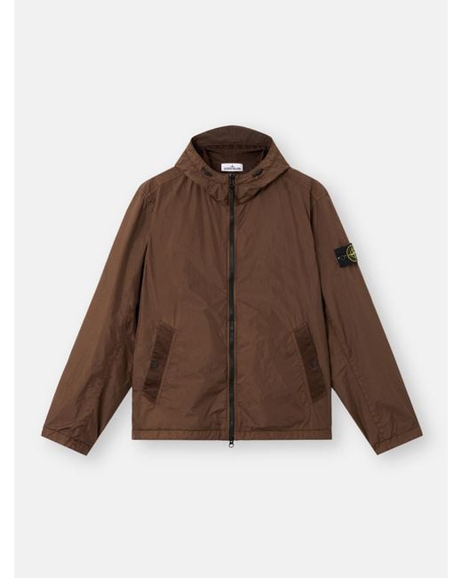 Stone Island Brown 4100001 Crinkle Reps Ny for men