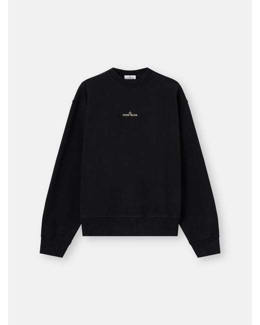 Stone Island Black 6100039 Organic Cotton Fleece for men