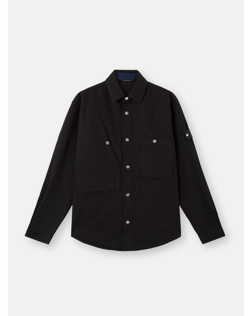 カ　STONE  1100008 BULL DENIM-TC Stone Island 1100008 Bull Denim-Tc in Black for Men | Lyst