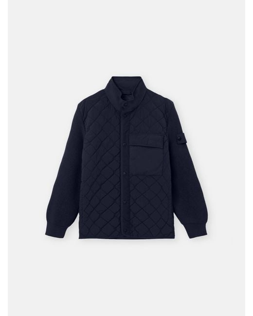 Stone Island Blue 4100016 Nylon Smerigliato S. I. Ghost for men