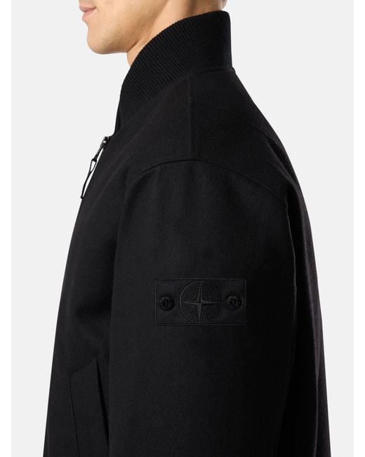 Stone Island Black 4100102 Performance Flannel Ghost for men
