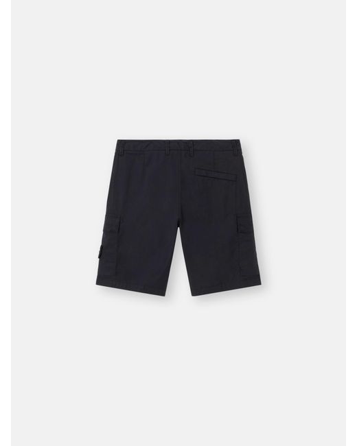 L100020 Stretch Cotton Tela 'Paracadute' Stone Island de hombre de color Blue