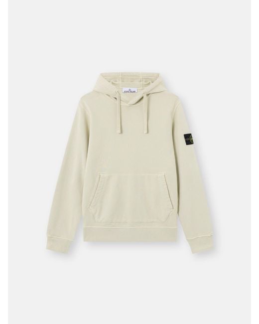 Stone Island White 6100062 Organic Cotton Fleece for men
