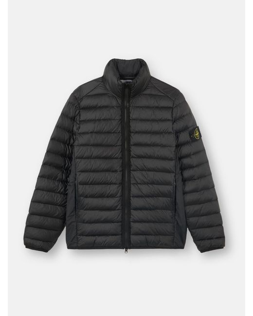 Stone Island Black 4100429 Loom Woven Chambers Nylon Down-Tc, Recycled Nylon for men
