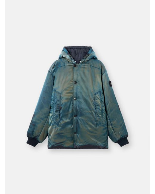 Stone Island Blue 4100001 Hand Corrosion On Nylon Twill Porter for men