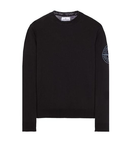 Stone Island Sweater baumwolle in Black für Herren