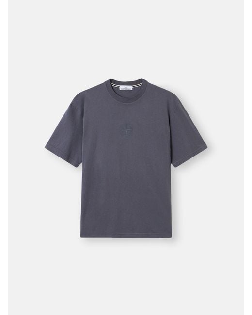 Stone Island Blue 2100001 Organic Cotton Jersey for men