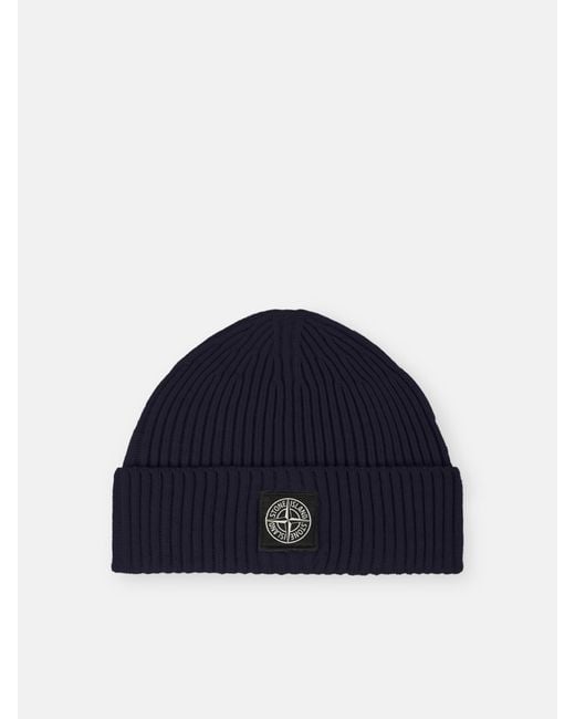 Stone Island Blue N100002 Full Rib Rws Wool for men
