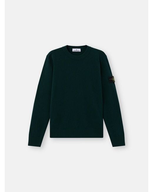 Stone Island Green 5100021 Light Rws Geelong Wool for men