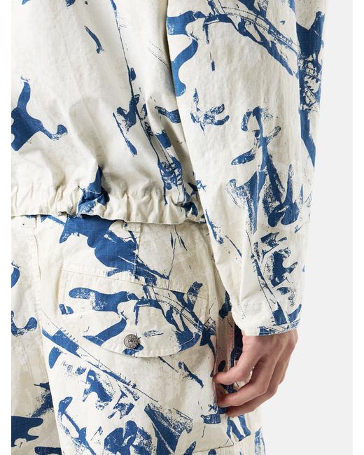 Stone Island White 4100069 Scan Camo On Stretch Ripstop-Ovd for men