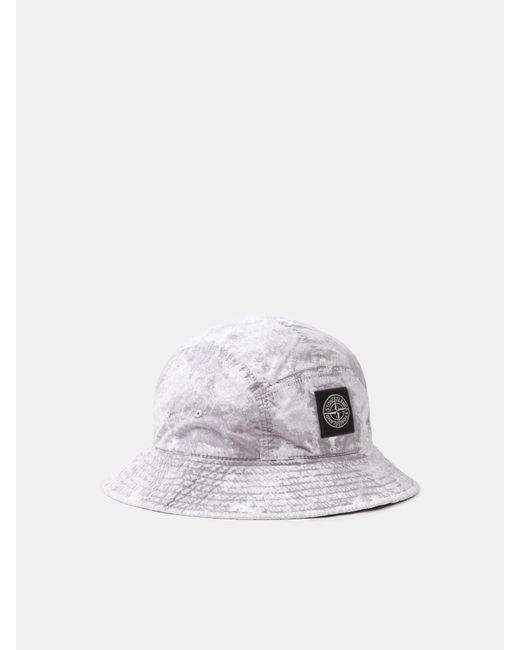 Stone Island White 9100013 Pigment On Tela 'Paracadute' Stretch-Tc for men