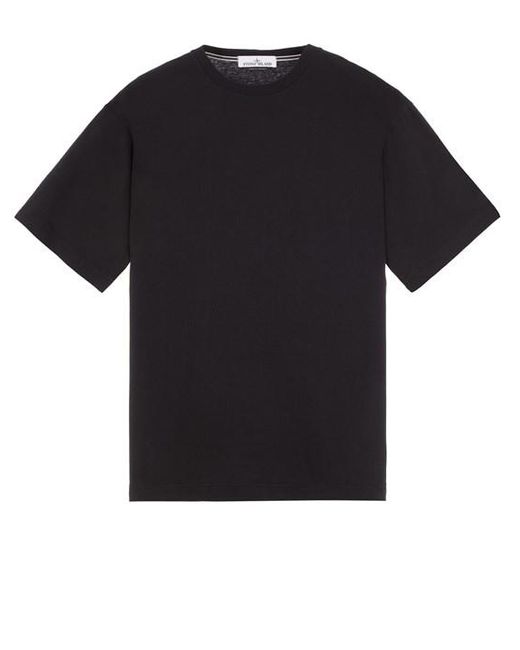 Stone Island T-shirt baumwolle in Black für Herren
