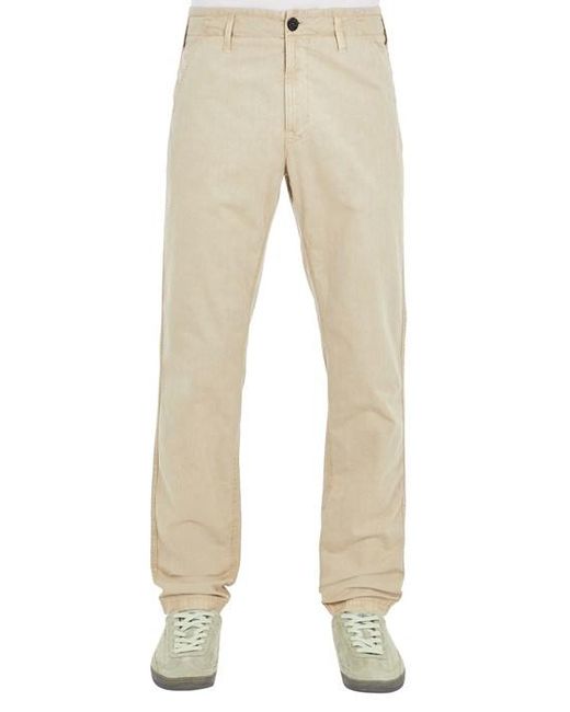 Stone Island Natural Trousers Cotton for men