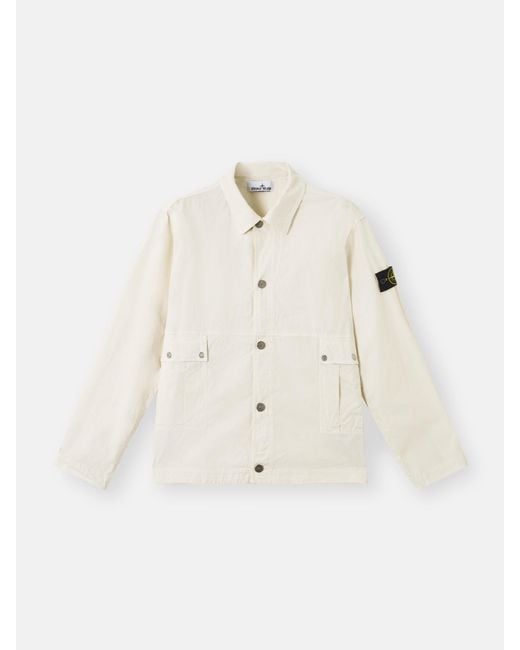 1200026 Mil-Spec Stretch Ripstop-Tc di Stone Island in Natural da Uomo
