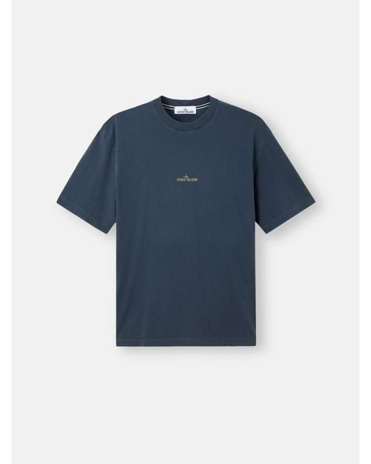 Stone Island Blue 2100001 Organic Cotton Jersey for men