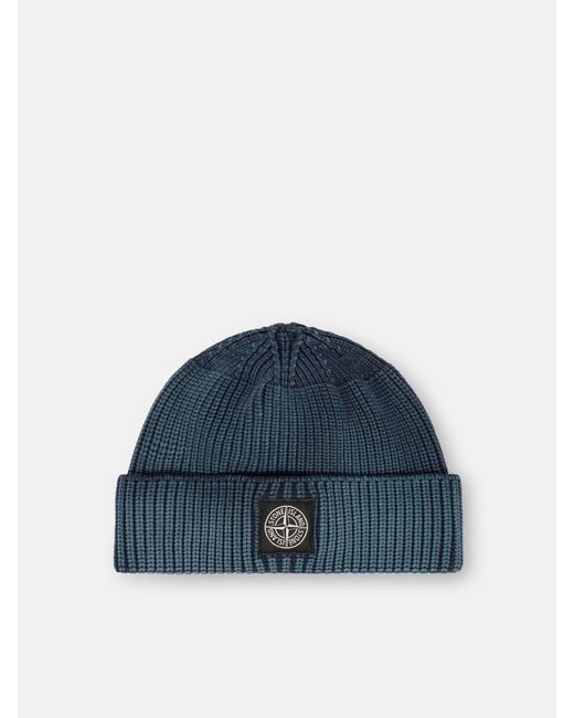 Stone Island Blue N100016 Fisherman's Rib Nylon Corrosion Treatment for men