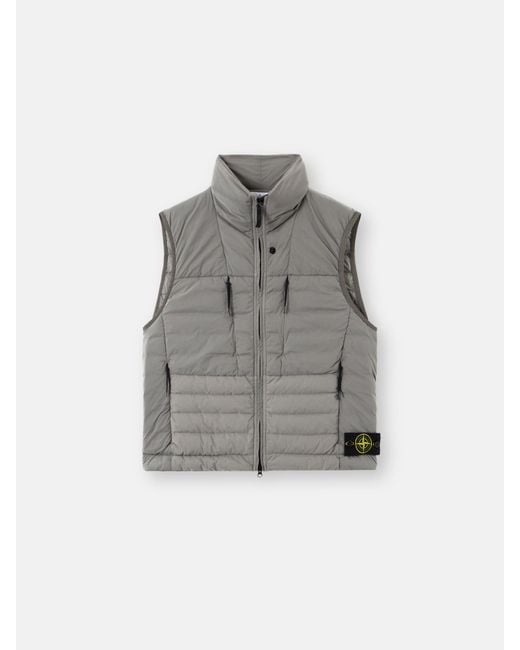 Stone Island Gray G100004 Seamless Tunnel Nylon Down-Tc for men