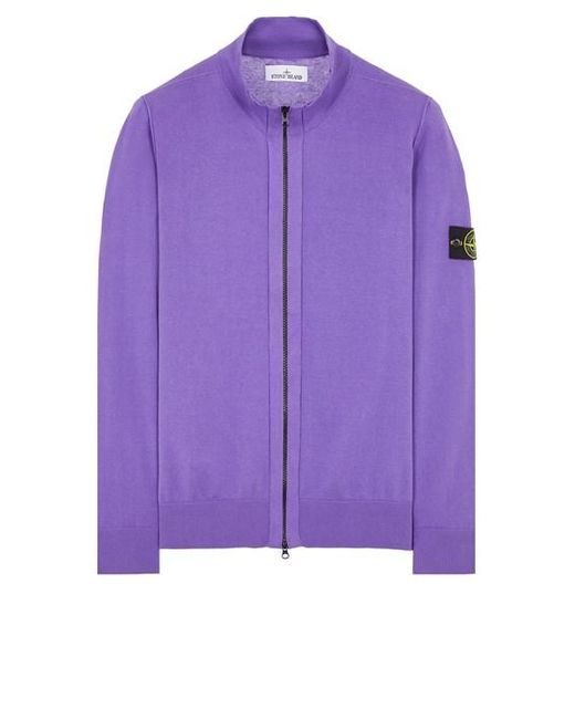 Stone Island Sweater baumwolle in Purple für Herren