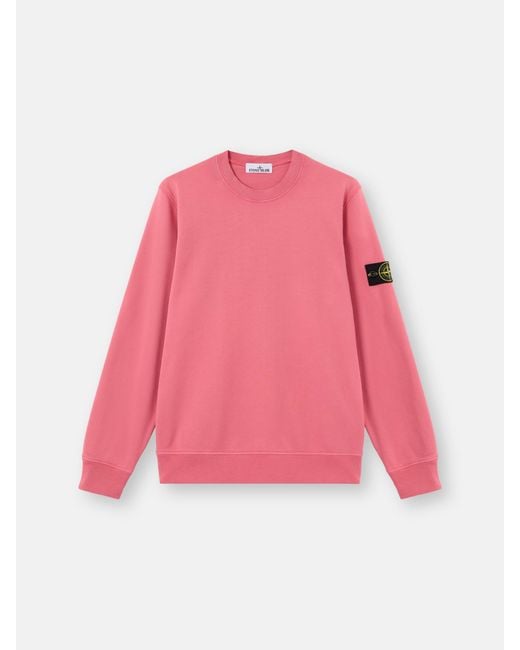 Stone Island Pink 6100060 Organic Cotton Fleece for men