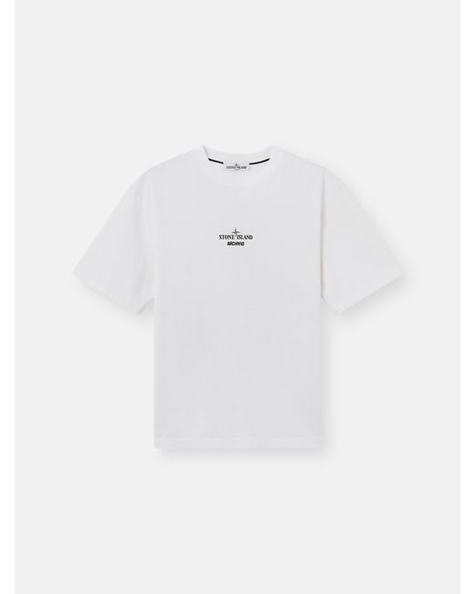 Stone Island White 2100023 Organic Cotton Jersey for men