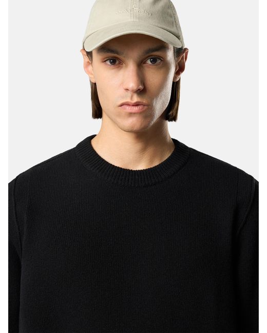 5100072 Lambswool Stone Island de hombre de color Black