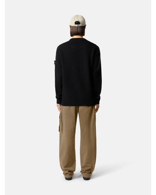 5100072 Lambswool Stone Island de hombre de color Black