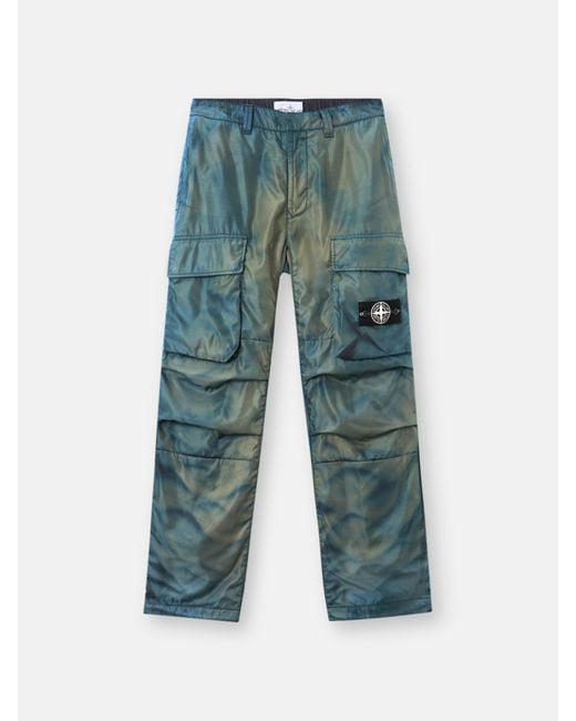 Stone Island Blue 3100001 Hand Corrosion On Nylon Twill for men