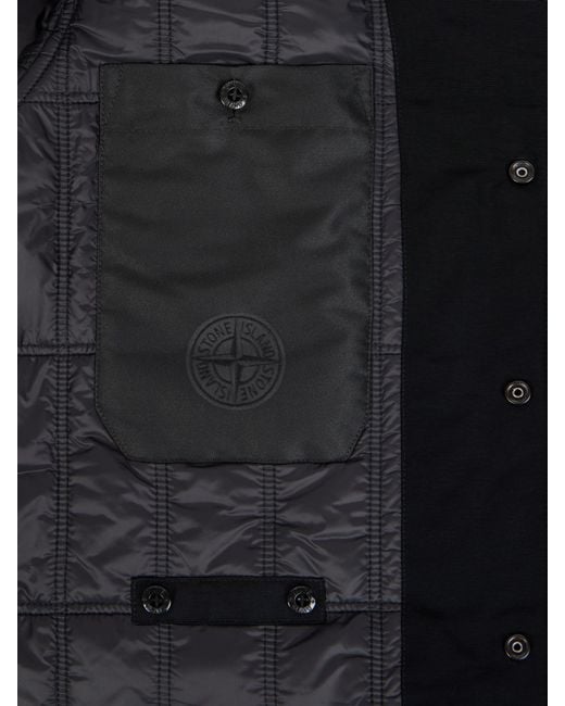 Stone Island Black 4100102 Performance Flannel Ghost for men
