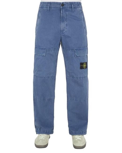 Stone Island Blue Trousers Cotton for men