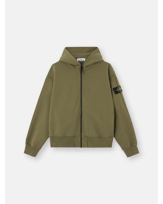 Stone Island Green 6100039 Organic Cotton Fleece for men