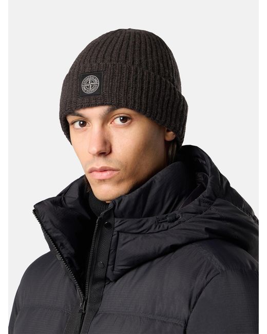 N100012 Light Rws Geelong Wool Stone Island de hombre de color Black