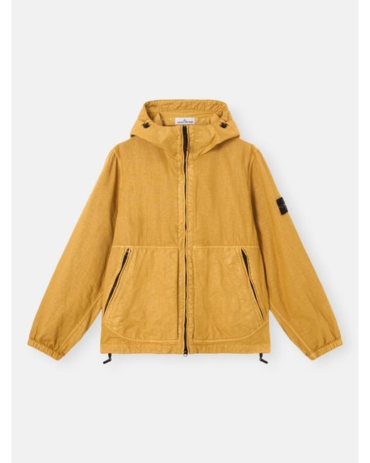 Stone Island Yellow 4100053 Organic-Look Nylon Panama-Tc for men