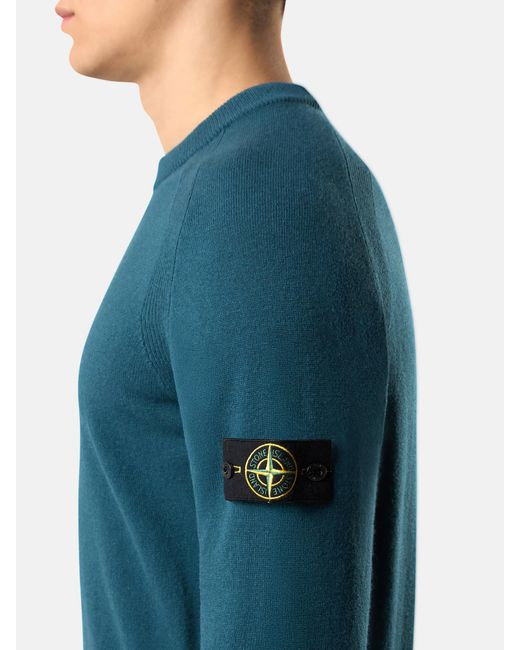 Stone Island Blue 5100045 Light Rws Geelong Wool for men