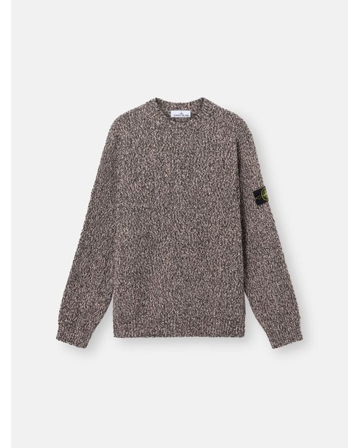 Stone Island Gray 5100025 Speckled Cotton for men