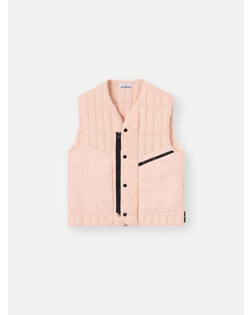 Stone Island Pink G100005 Ultralight Nylon Quilted-Tc for men