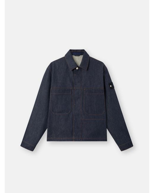 Stone Island Blue Q100027 Denim-Raw for men