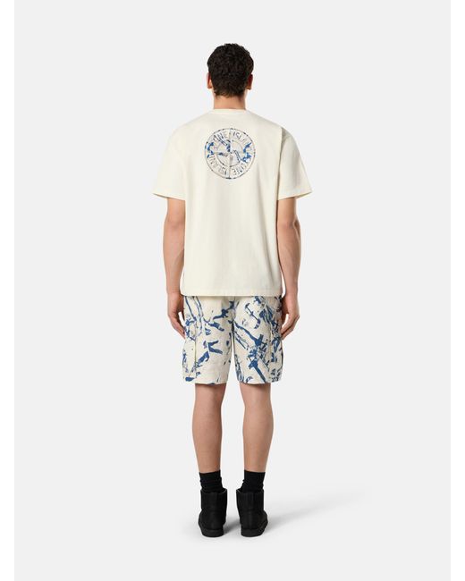 Stone Island White L100004 Scan Camo On Stretch Ripstop-Ovd for men