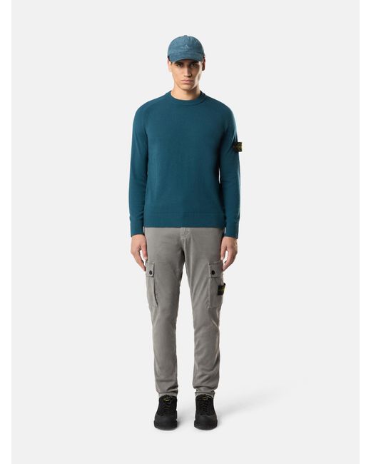 Stone Island Blue 5100045 Light Rws Geelong Wool for men