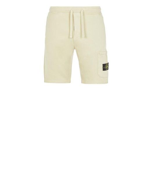 Stone Island Natural Fleece Bermuda Shorts Cotton for men