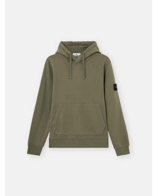 Stone Island Green 6100062 Organic Cotton Fleece for men