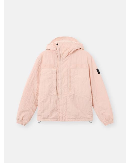 Stone Island Pink Q100007 Warp Rib Nylon-Tc for men