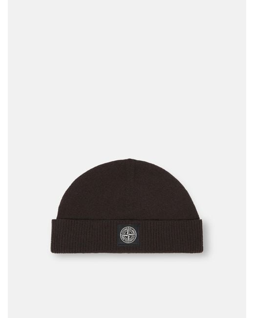 Stone Island Black N100007 Plush Stitch Stretch Rws Wool for men