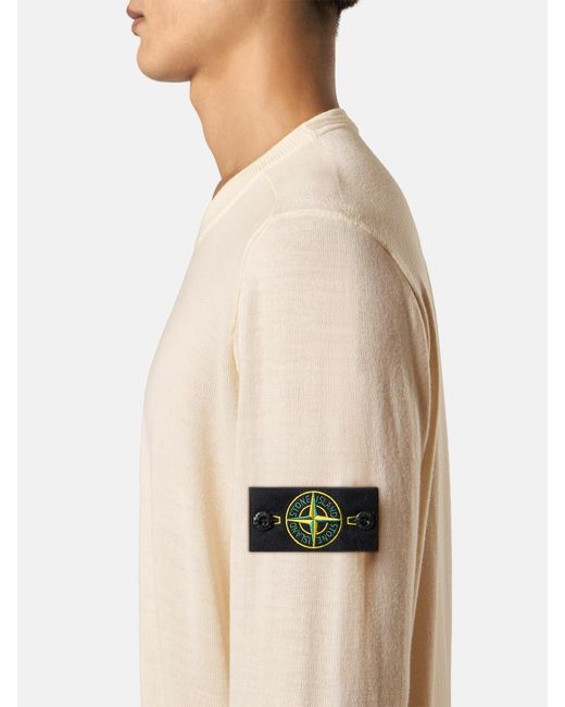 5100071 Light Pure Rws Wool Stone Island de hombre de color Natural