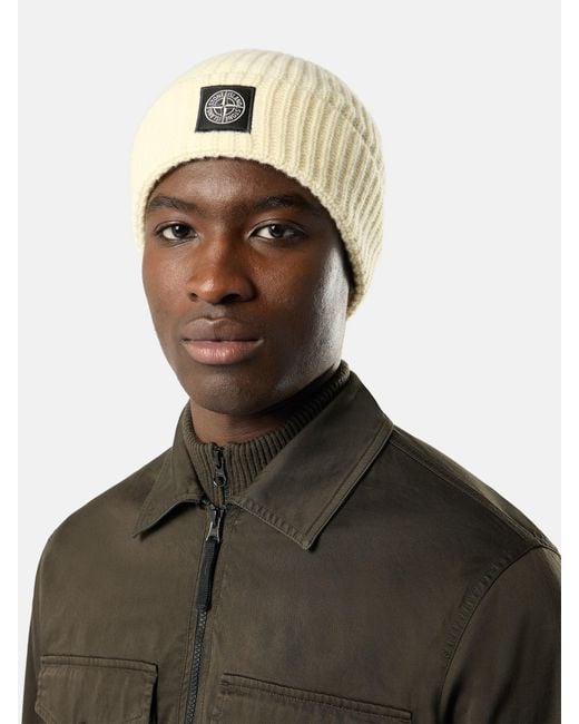N100012 Light Rws Geelong Wool Stone Island de hombre de color Natural