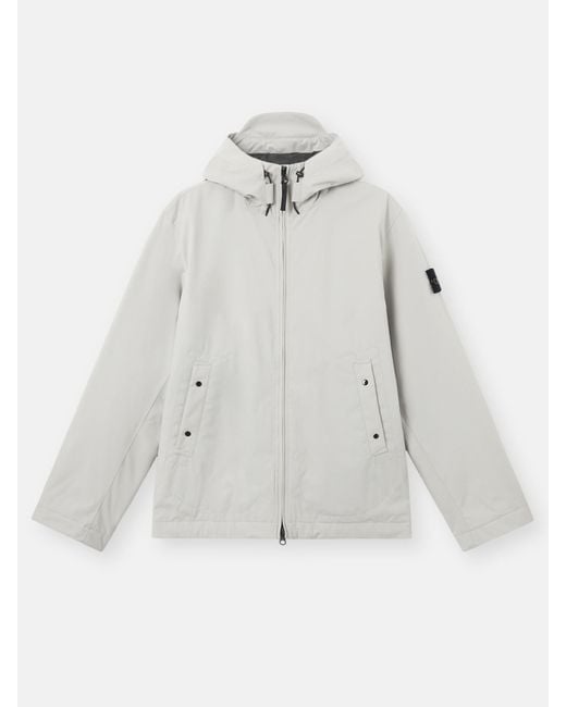 Stone Island White 4100086 Soft Shell-R E. Dye Technology With Primaloft for men