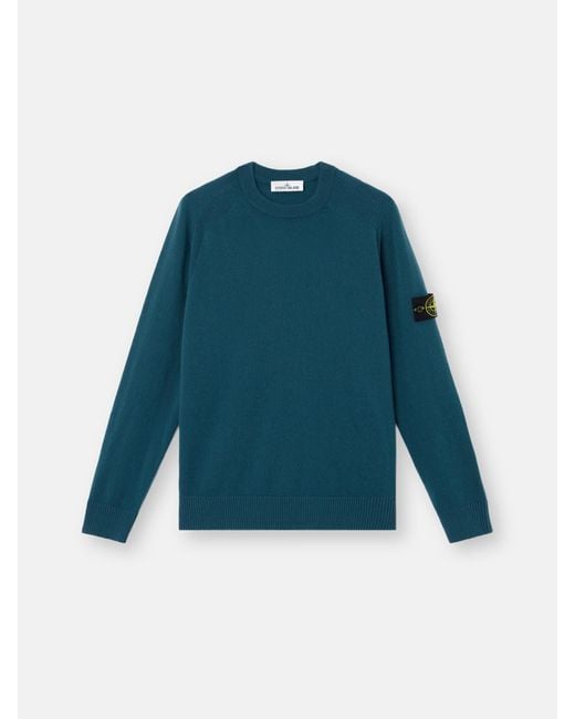 Stone Island Blue 5100045 Light Rws Geelong Wool for men