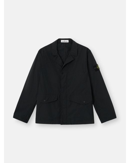 Stone Island Black A100001 Micro Twill for men