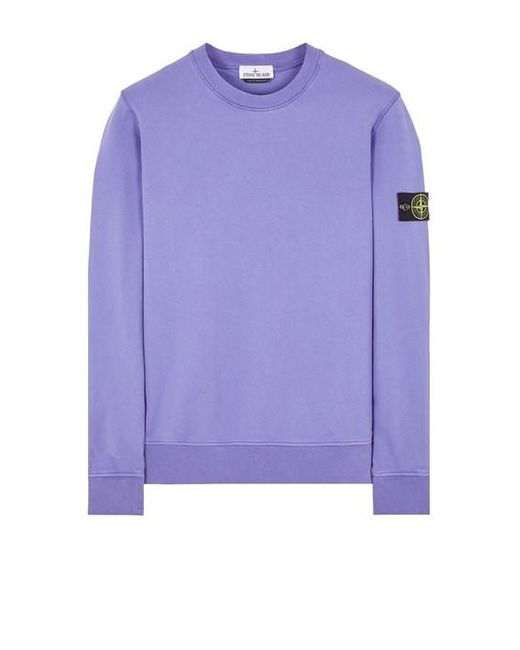 Stone Island Sweatshirt baumwolle in Purple für Herren