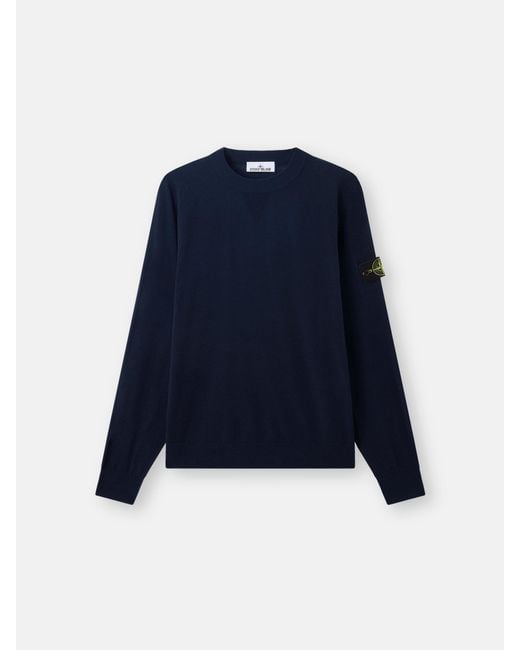 Stone Island Blue 5100007 Stretch Rws Wool for men
