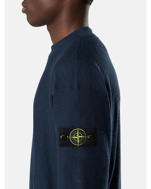 5100044 Plush Stitch Organic Cotton Nylon Stone Island de hombre de color Blue